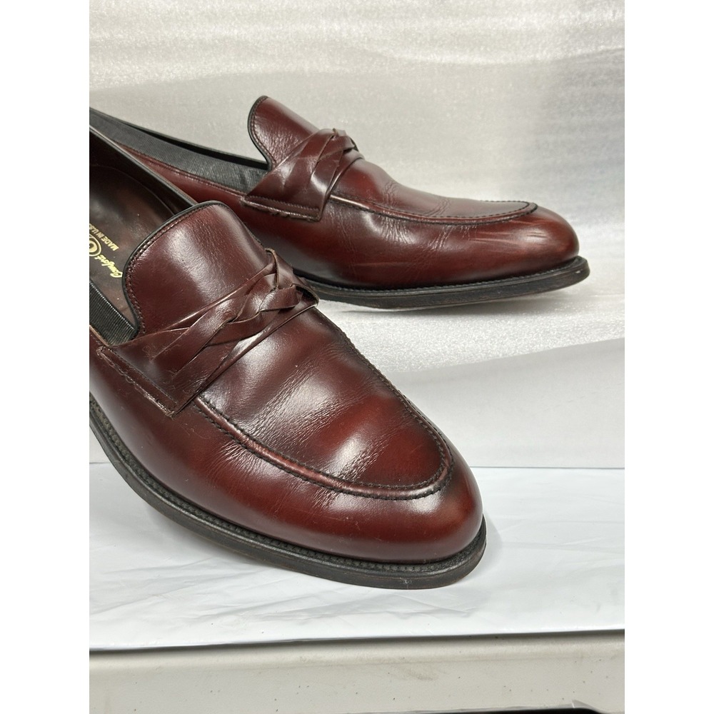 Foot So Port Shoes‎ Comfort Made USA Supreme Size 10 Brown Maroon Slip On - Picture 2 of 14